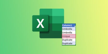 how to find unique values in excel